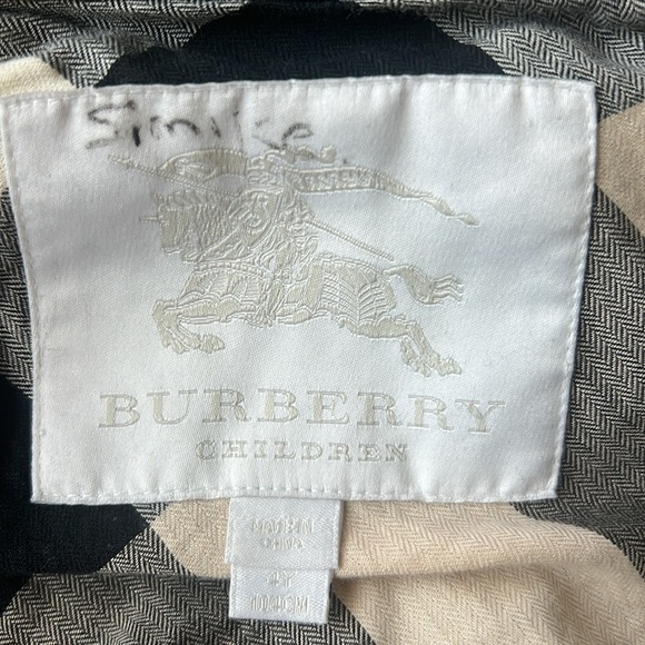 Burberry Children Stylish  Hooded Jacket Sz 4 - Picture 10 of 12